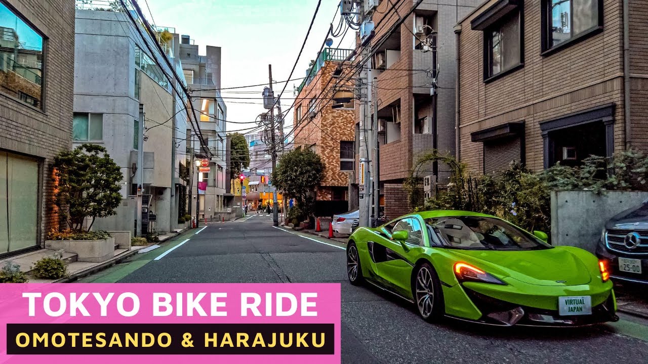 4K Tokyo Bike Ride - Omotesando(表参道) & Harajuku(原宿) Side Streets - Japan 2020