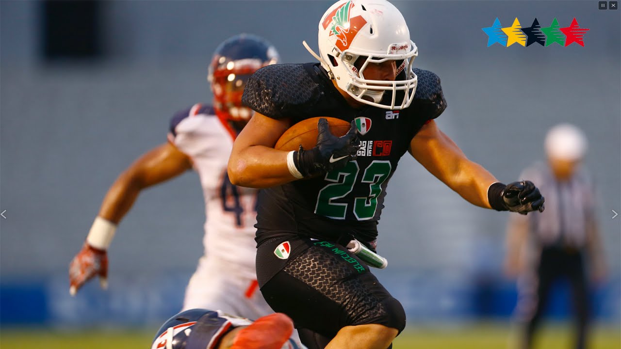 HIGHLIGHTS FINAL  MEXICO  VS USA - 2nd World University American Football  Championship 2016
