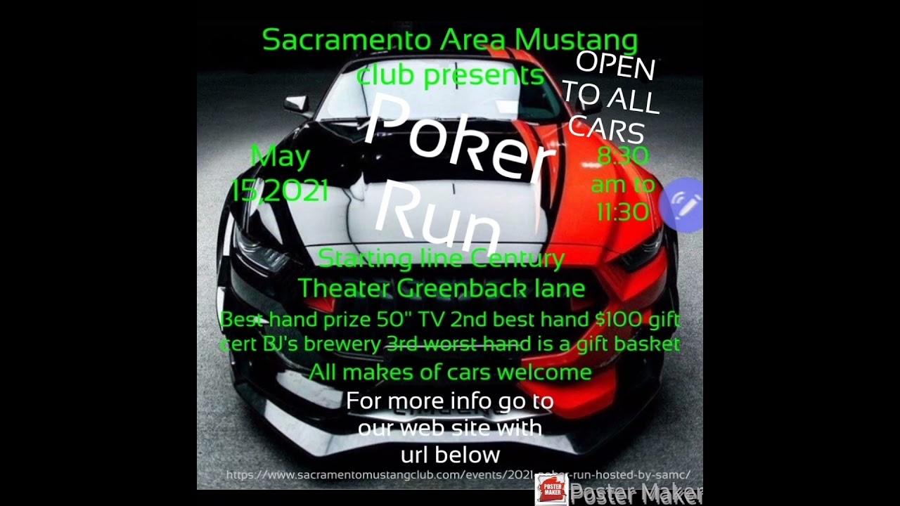 Sacramento Area Mustang club Poker Run 05/15/2021