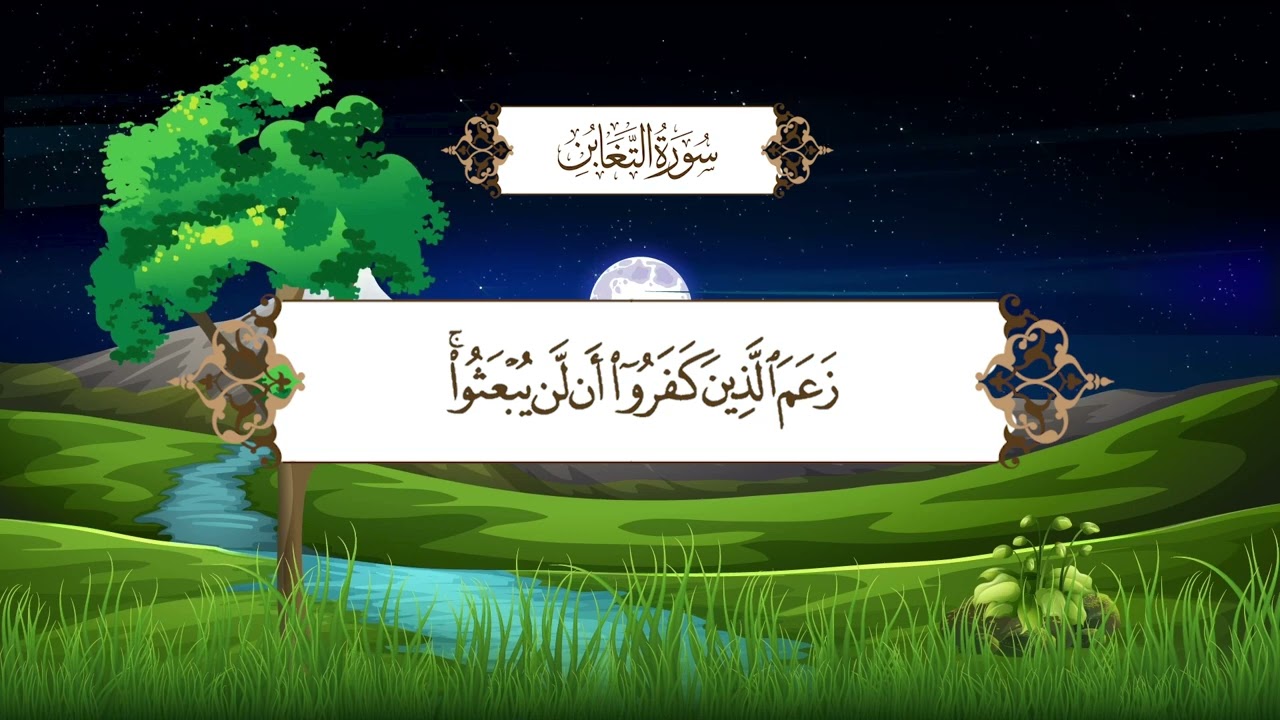 سورة التغابن | المصحف المعلم مع ترديد الطفل من جزء المجادلة | الشيخ محمد أيوب رحمه الله