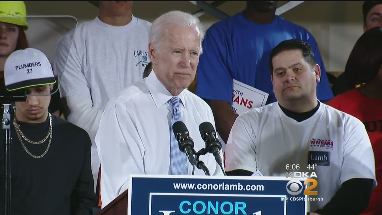 Former VP Biden Campaigns With Conor Lamb
