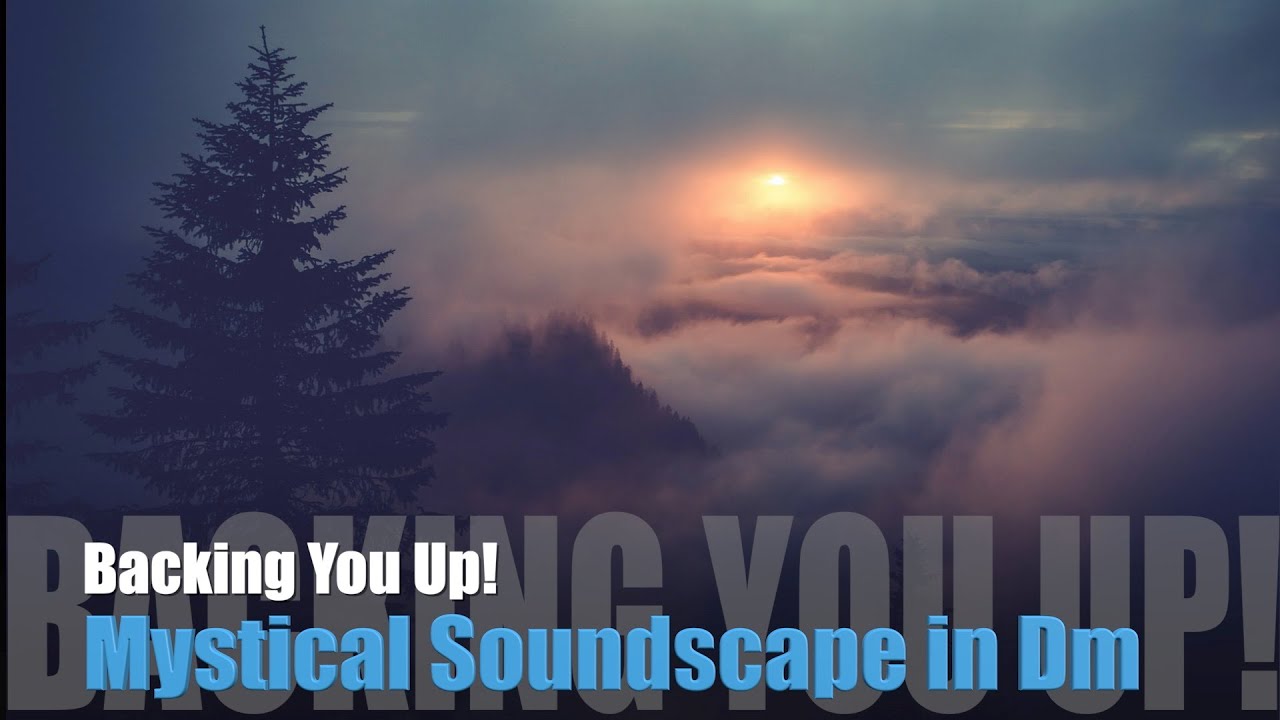 Mystical Rock Soundscape in Dm  - backing track