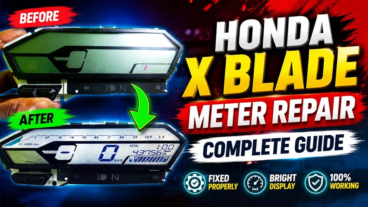Honda X-Blade Digital Meter Repair | Partial Fix 100% Working