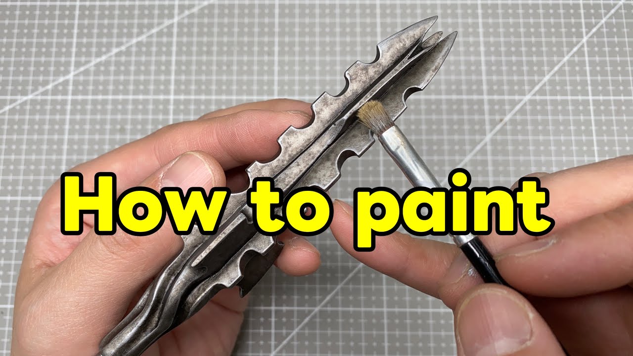 【丧钟重涂】怎样涂金属武器的斑驳效果(How to paint the mottled effect to metal weapons) 【sangzhong Studio 】