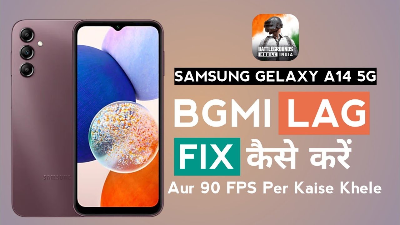 Samsung galaxy a14 5g bgmi lag fix kaise kare | momin tech #a145g #samsunggalaxy