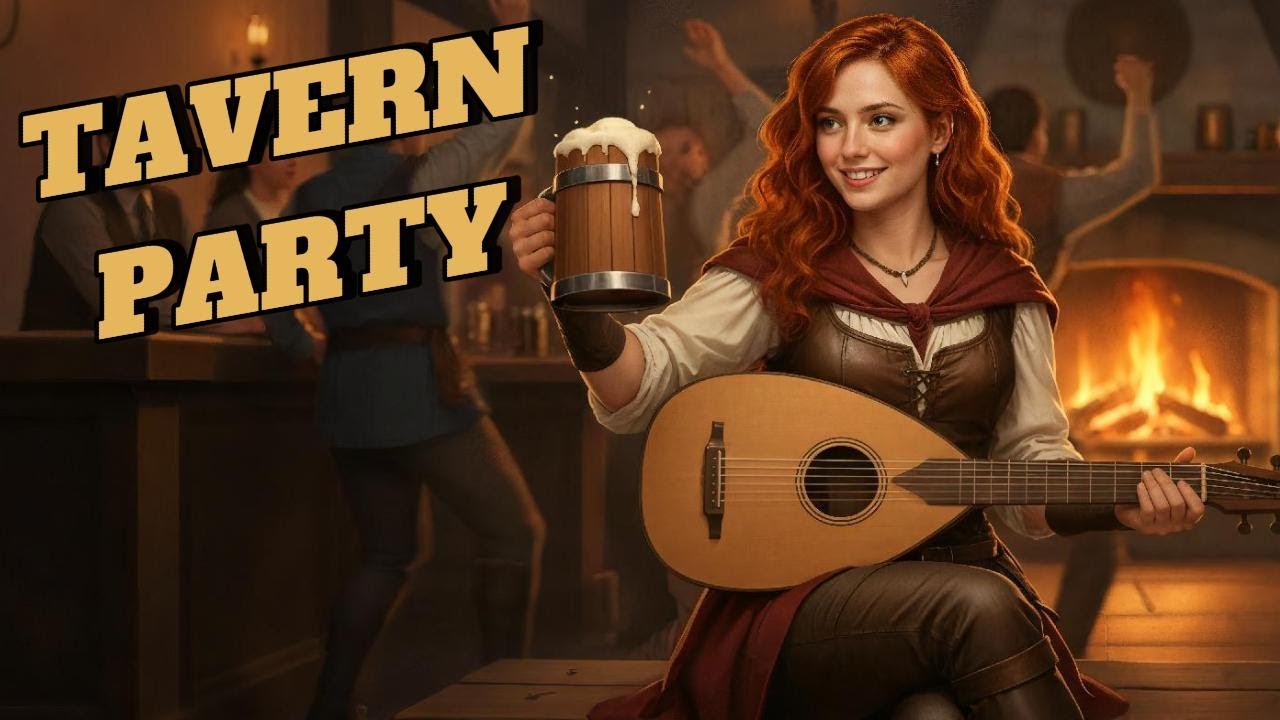 Taverna em Festa 🍻 1 Hora de Música Medieval para RPG & Dança
