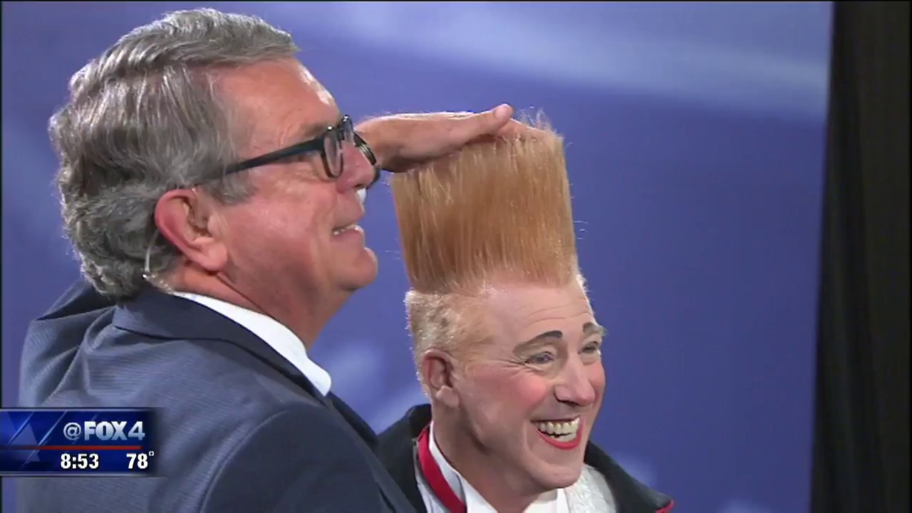 Bello Nock performs hair-raising stunts