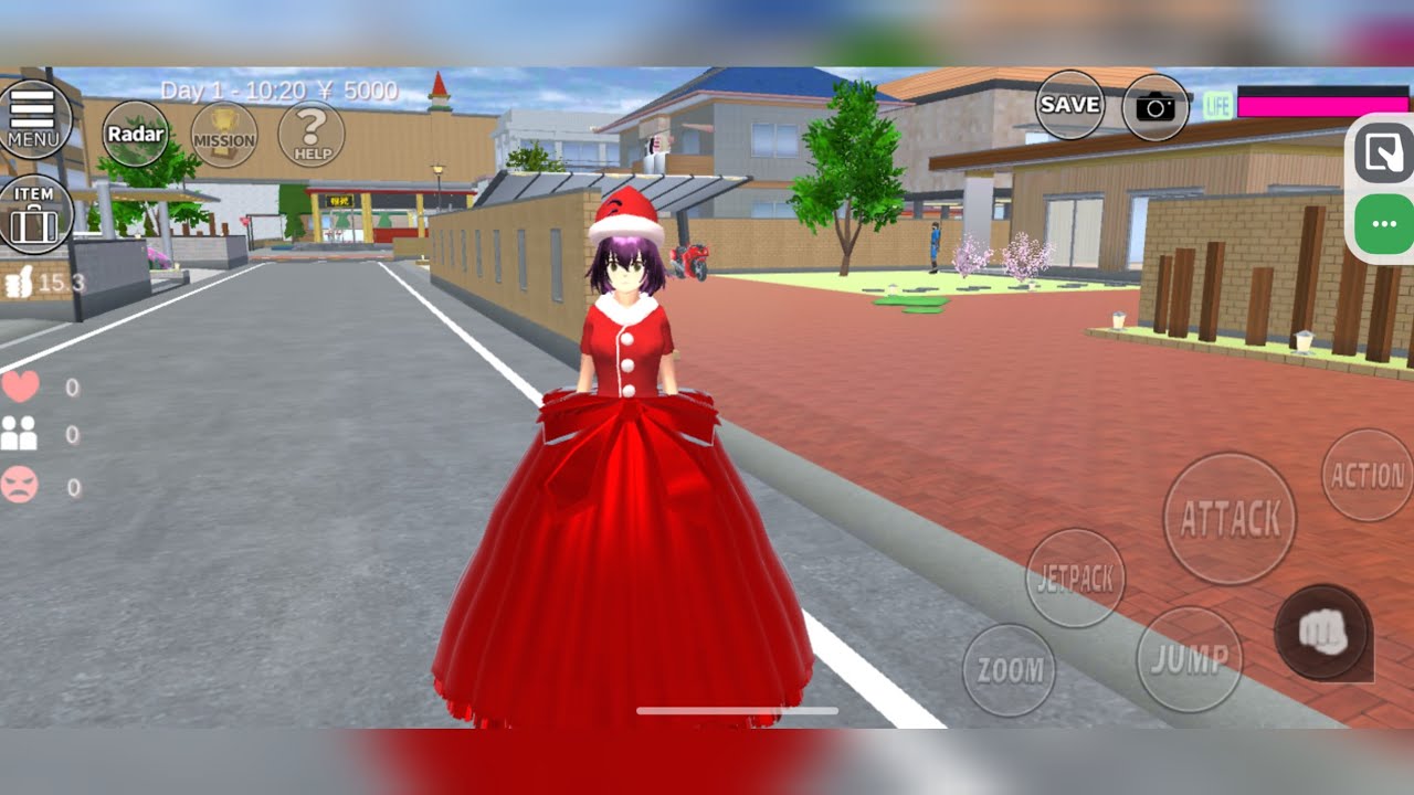 How to make Beautiful attractive new Red  Gown 🎀🤩 in Sakura Simulator ❤️🥳