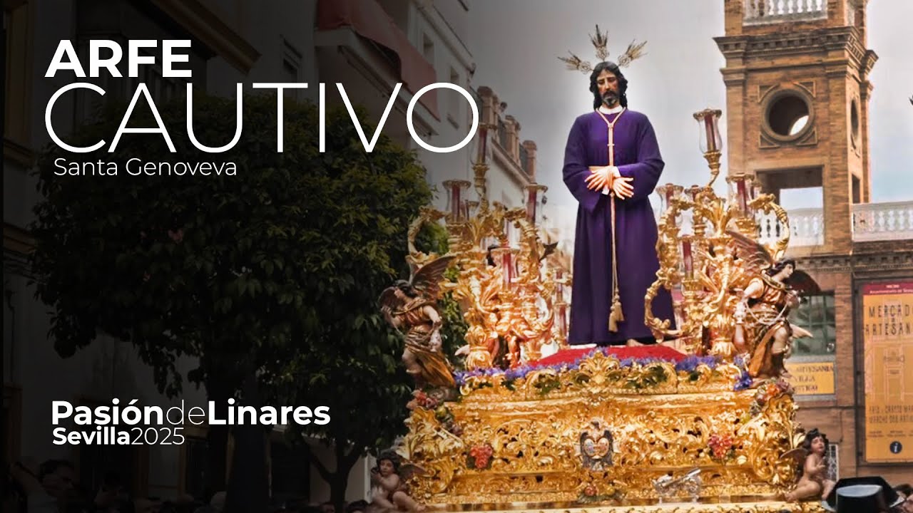 [4K] Cautivo de Santa Genoveva por la Calle Arfe | Pasión de Linares - 2025
