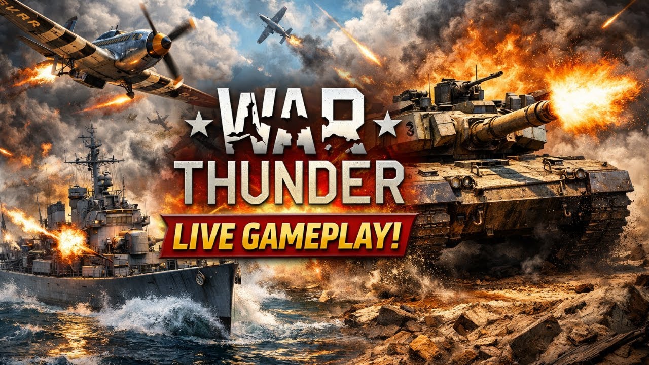 WAR THUNDER LIVE — GAMEPLAY REALISTA COM AVIÕES & TANQUES