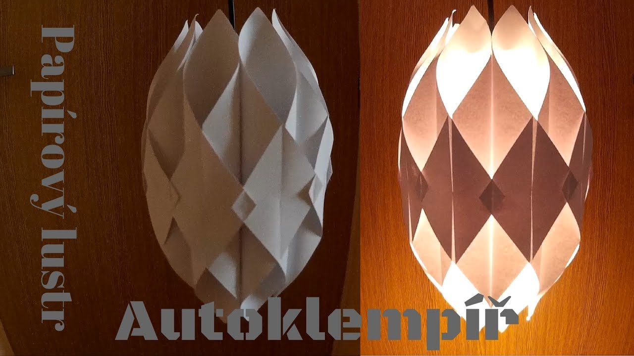 Jak vyrobit Papírový lustr (Paper lamp)