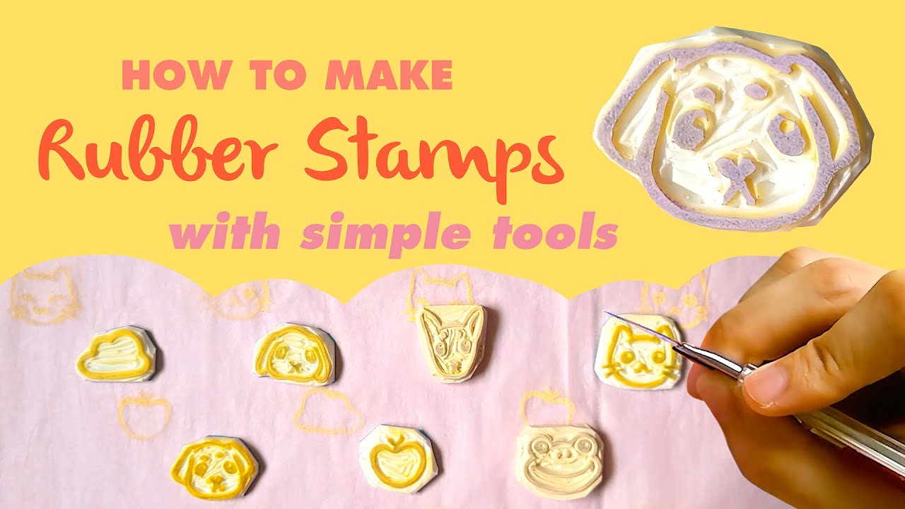 How To Make Rubber Stamps With Simple Tools At Home!