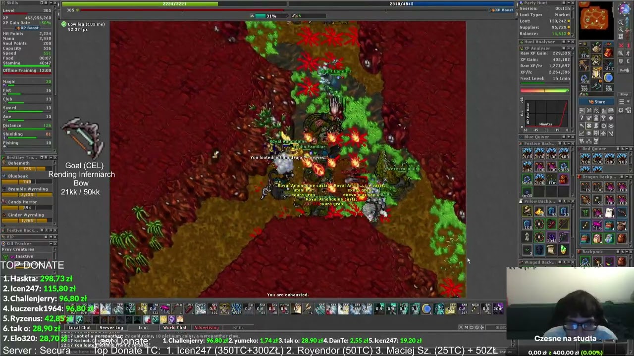 SPRAWDZAMY NOWEGO EXPA Z EK'IEM! WEREPANTERA I WERECROCODILE 300+ PALADIN HUNT 