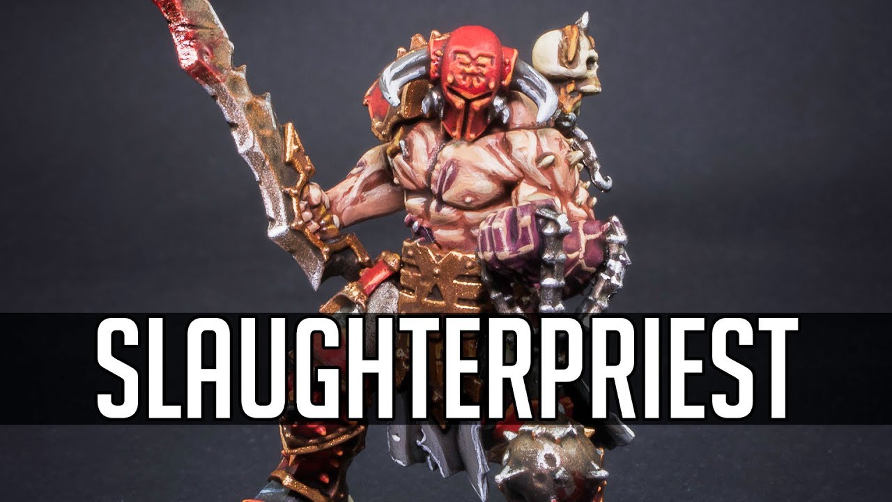 How to paint Khorne Bloodbound Slaughterpriest from Age of Sigmar