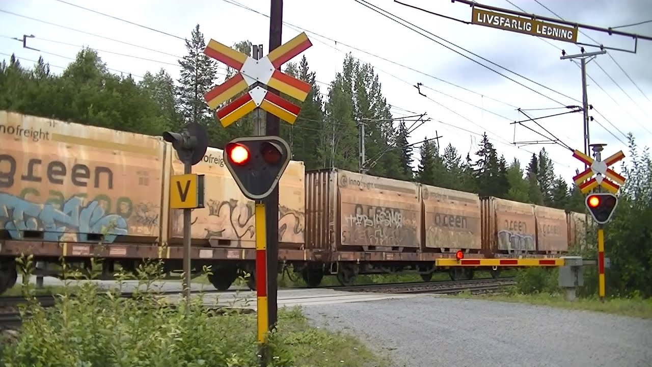 Spoorwegovergang Ramsj&ouml; (S) // Railroad crossing // J&auml;rnv&auml;gs&ouml;verg&aring;ng