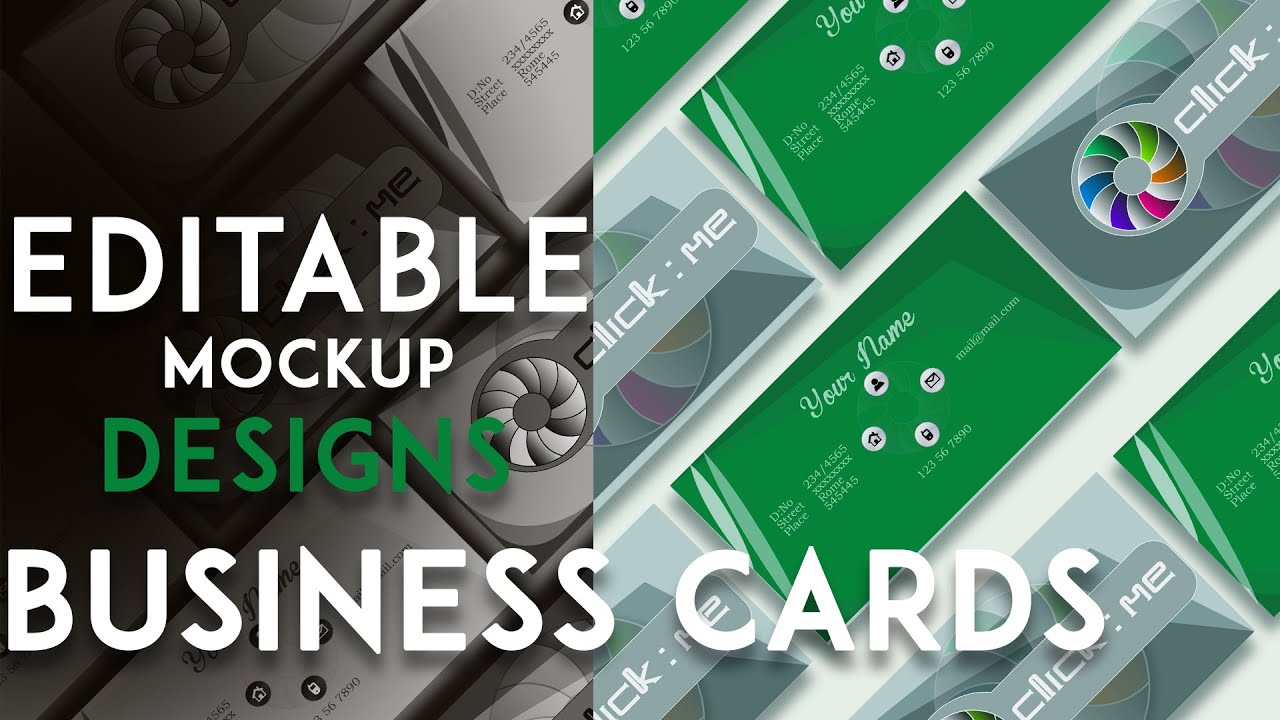 MockUp Creation (Tutorial + Free [AI/PSD/EPS ] Downloads ) Business Cards