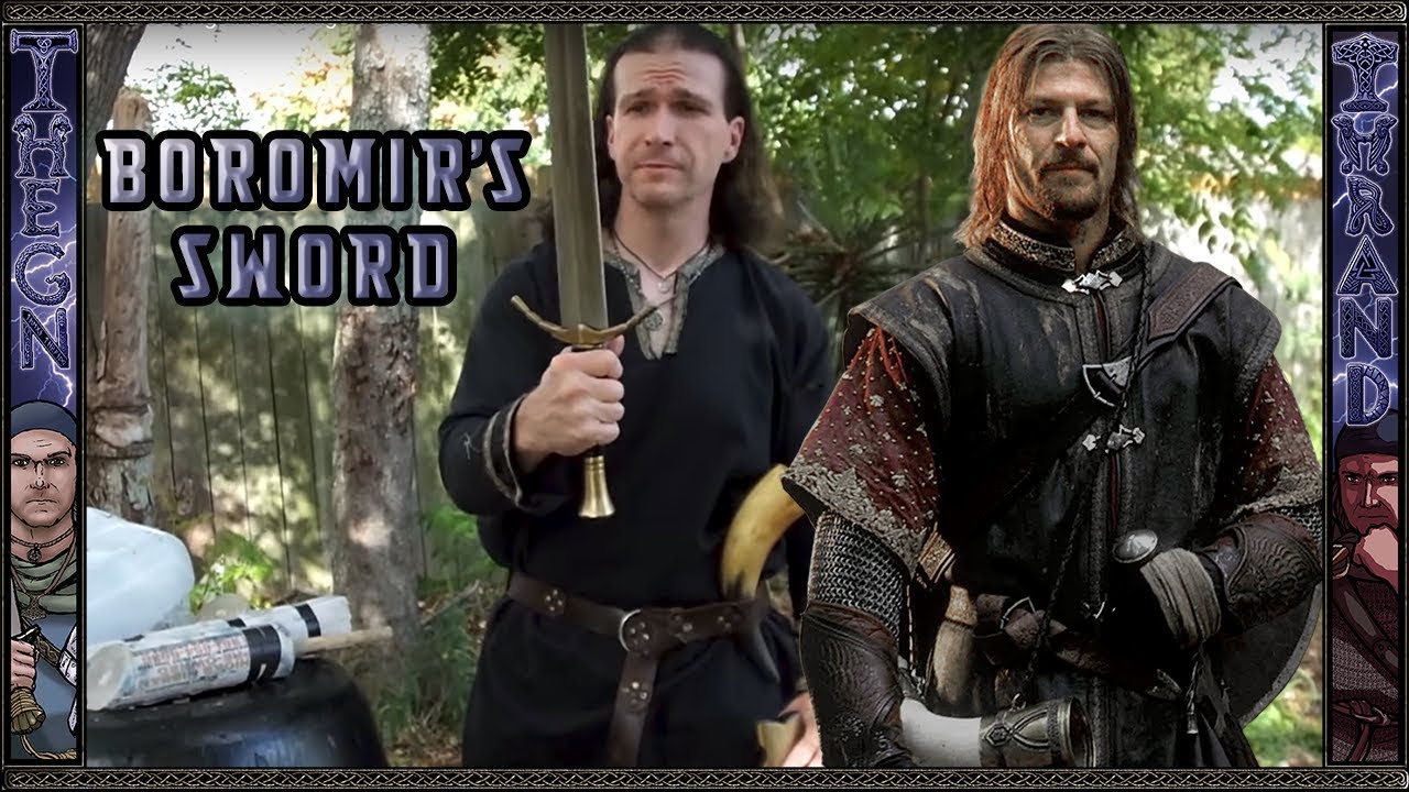 LOTR Functional Boromir's Sword Cutting Test on Uruk-hai Movie Fashion!