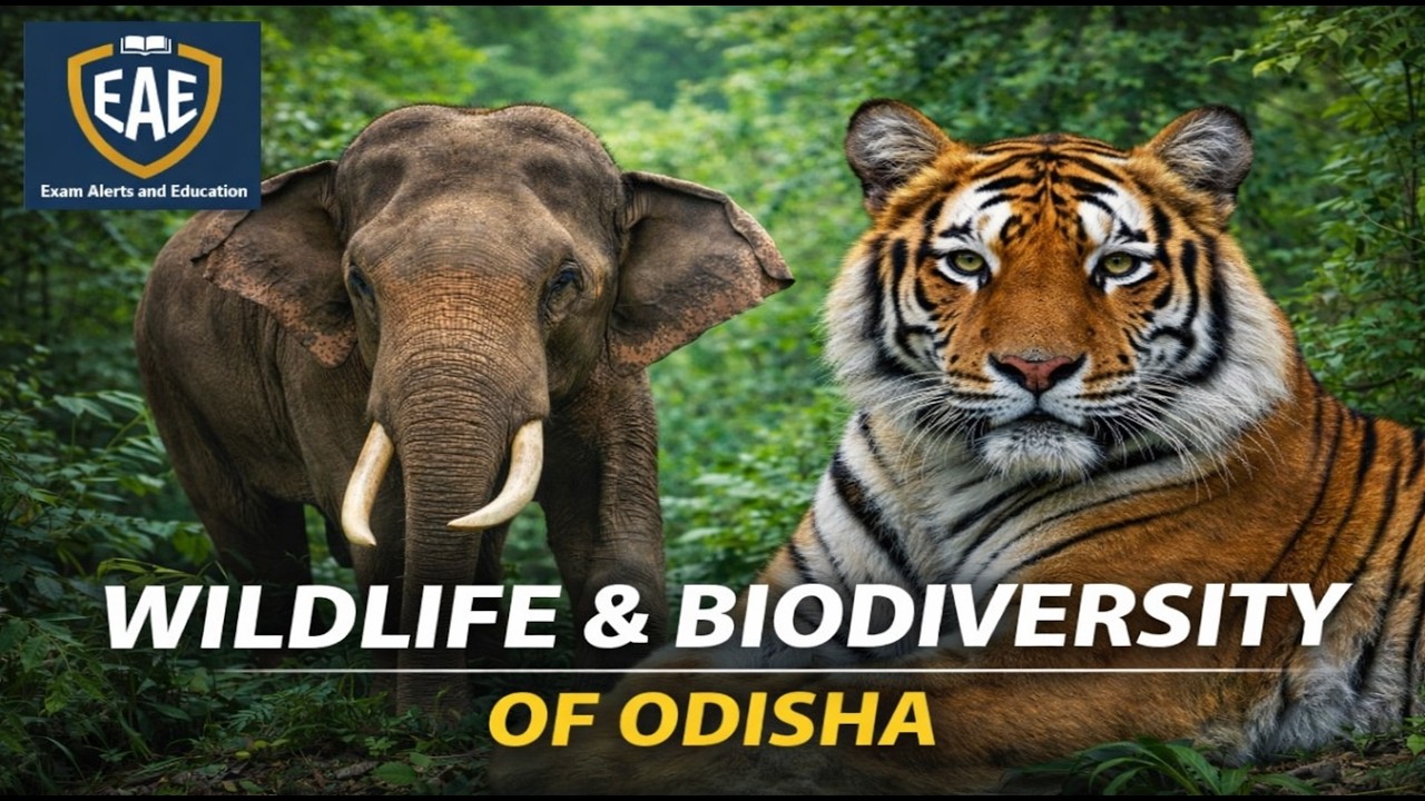 Wildlife & Biodiversity of Odisha| National Parks & Sanctuaries | OPSC OSSC