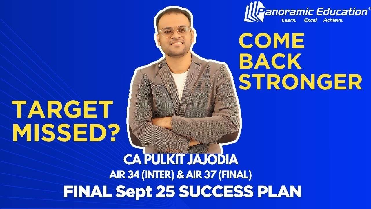 CA Final Sept 2025🔥 | Your Ultimate Success Plan | CA Pulkit Jajodia