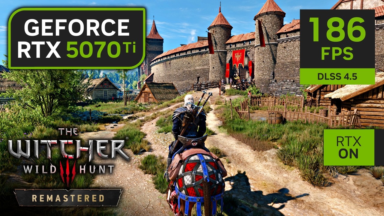 RTX 5070 Ti on The Witcher 3 Remastered | 1080p, 1440p, 4K with DLSS 4.5 and Path Tracing!
