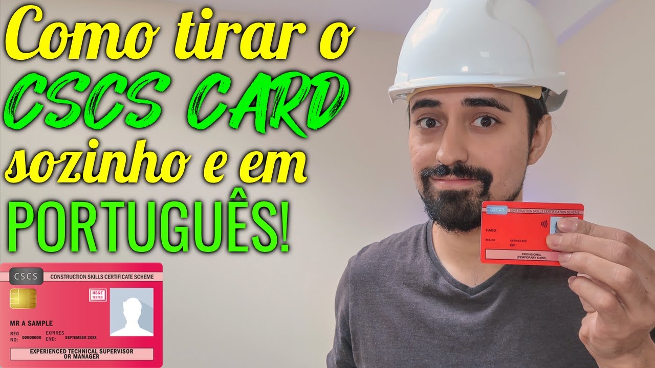 Saiba como tirar o CSCS Card por conta própria EM PORTUGUÊS!