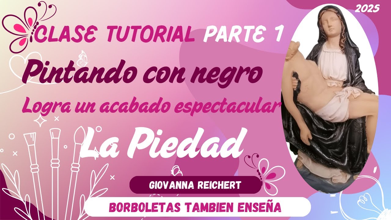 Trabajemos el color NEGRO en tus figuras religiosas, en yeso o resina