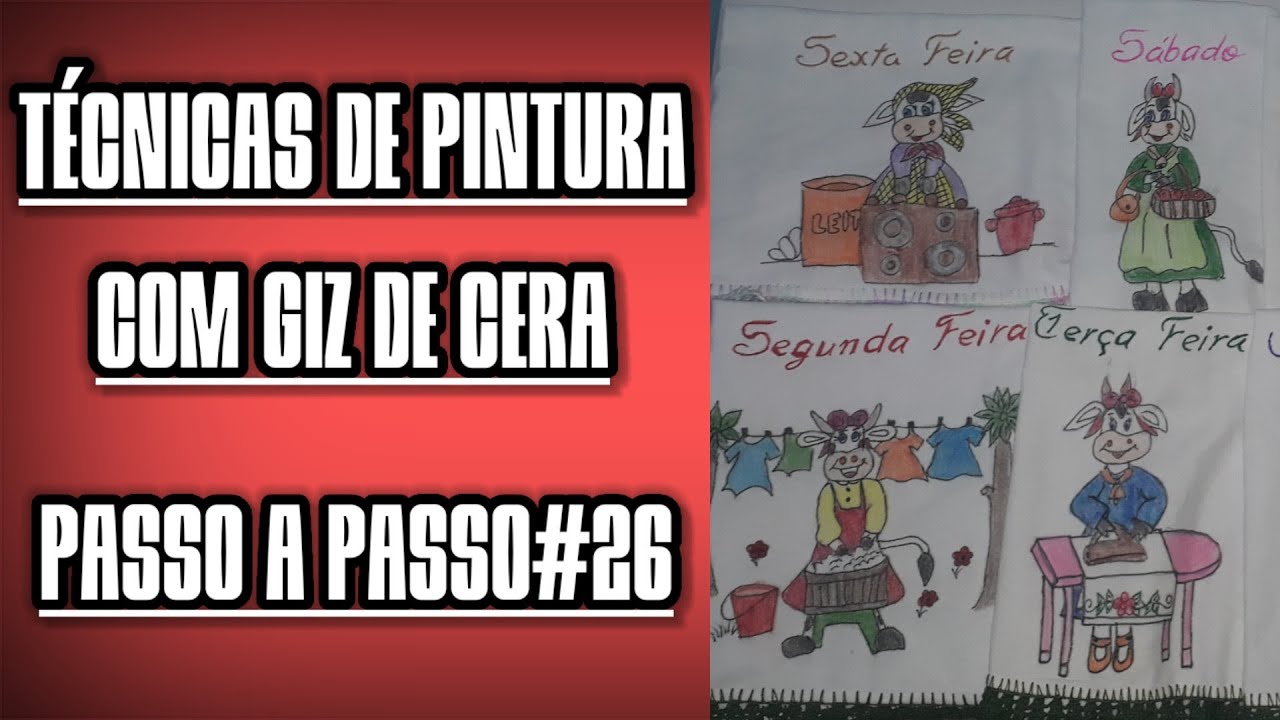 TÉCNICAS DE PINTURA COM GIZ DE CERA - PASSO A PASSO#26