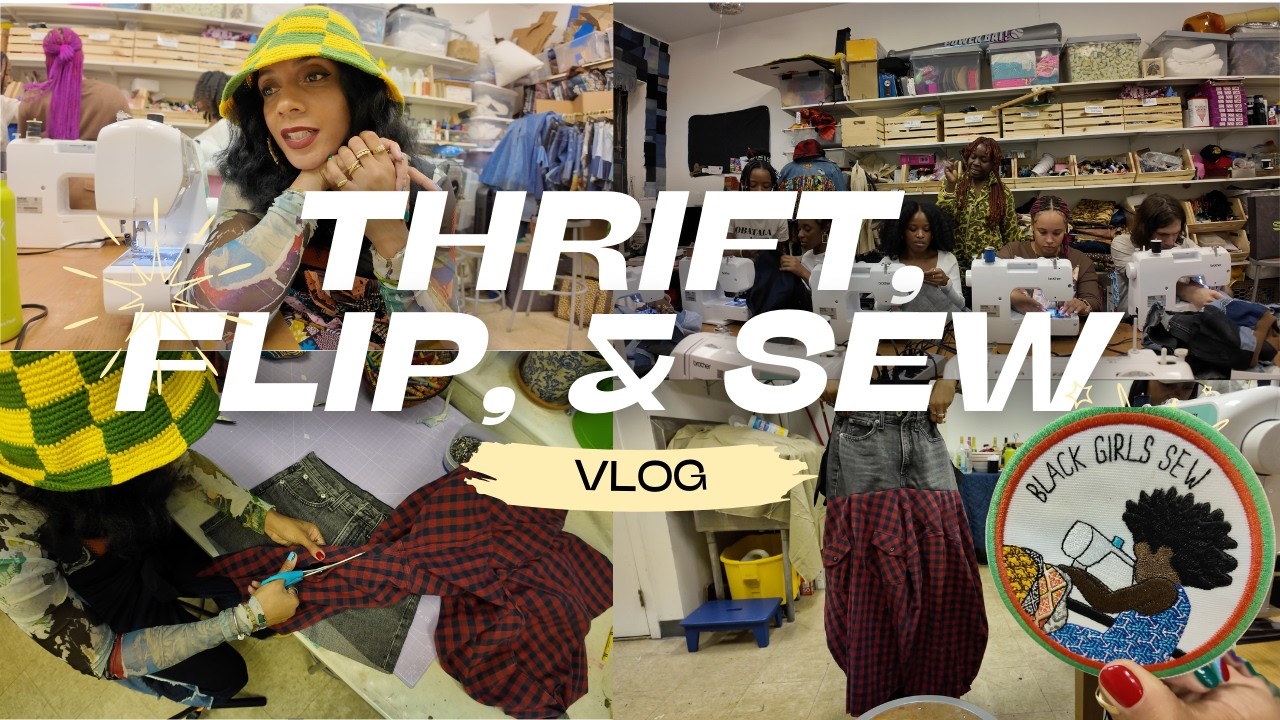 Я переделала свои старые джинсы в юбку || Мастер-класс по переделке и шитью