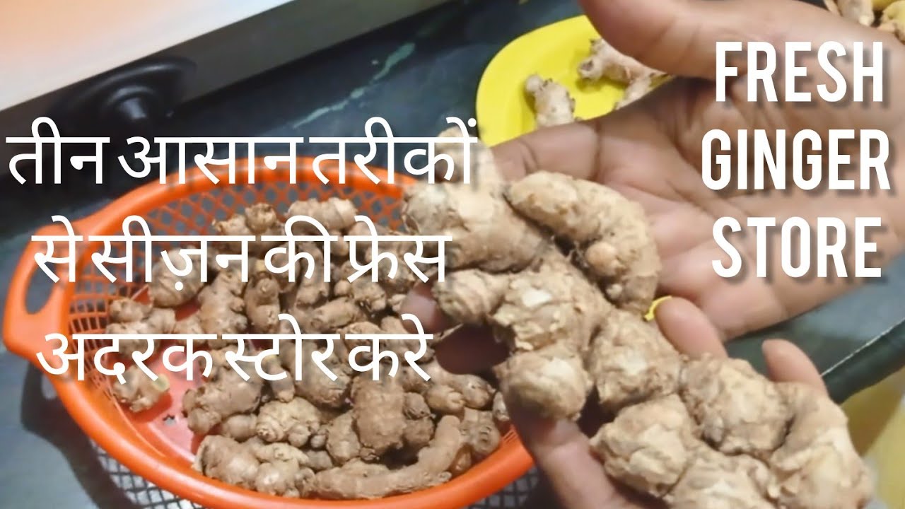 पैसे बचाए अदरक स्टोर करने के 3 तरीके 2, 3 साल रख सकते हैं#store#ginger#adrakh #viral