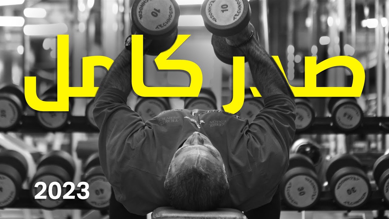 تمرين صدر كامل مع العدات والجلسات (فقط بواسطة الدامبل)