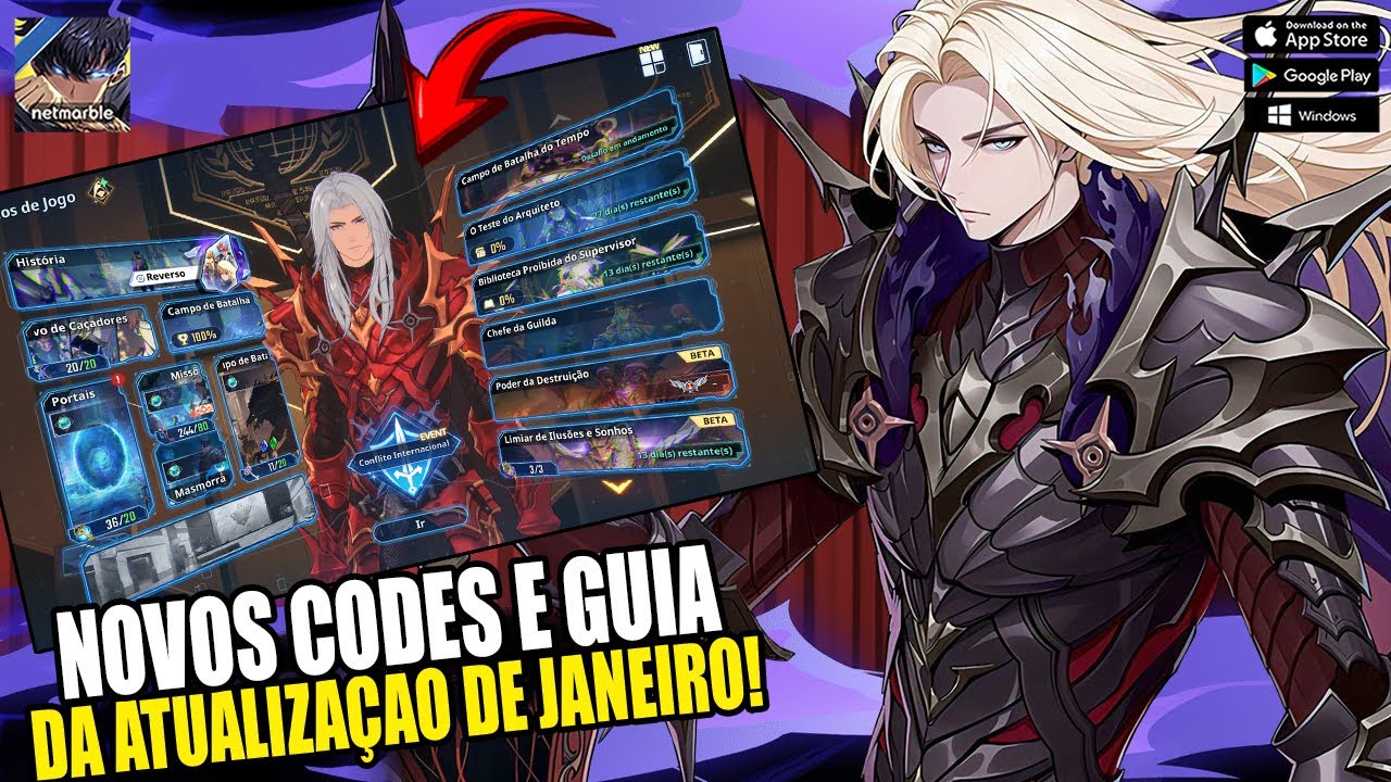NOVOS CODIGOS E RESUMO DA ATUALIZA&Ccedil;&Atilde;O DA CHEGADA DO IGRIS - SOLO LEVELING ARISE