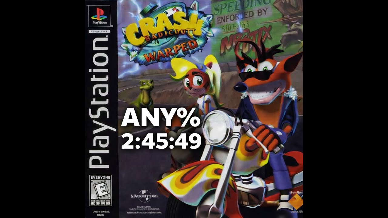 crash bandicoot warped any no item glitch 2:45:49: