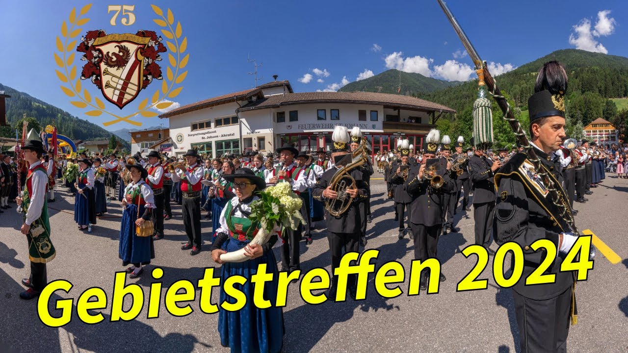 Gebietstreffen Tauferer Ahrntal 2024 - 75 Jahre MK St.Johann in Ahrn