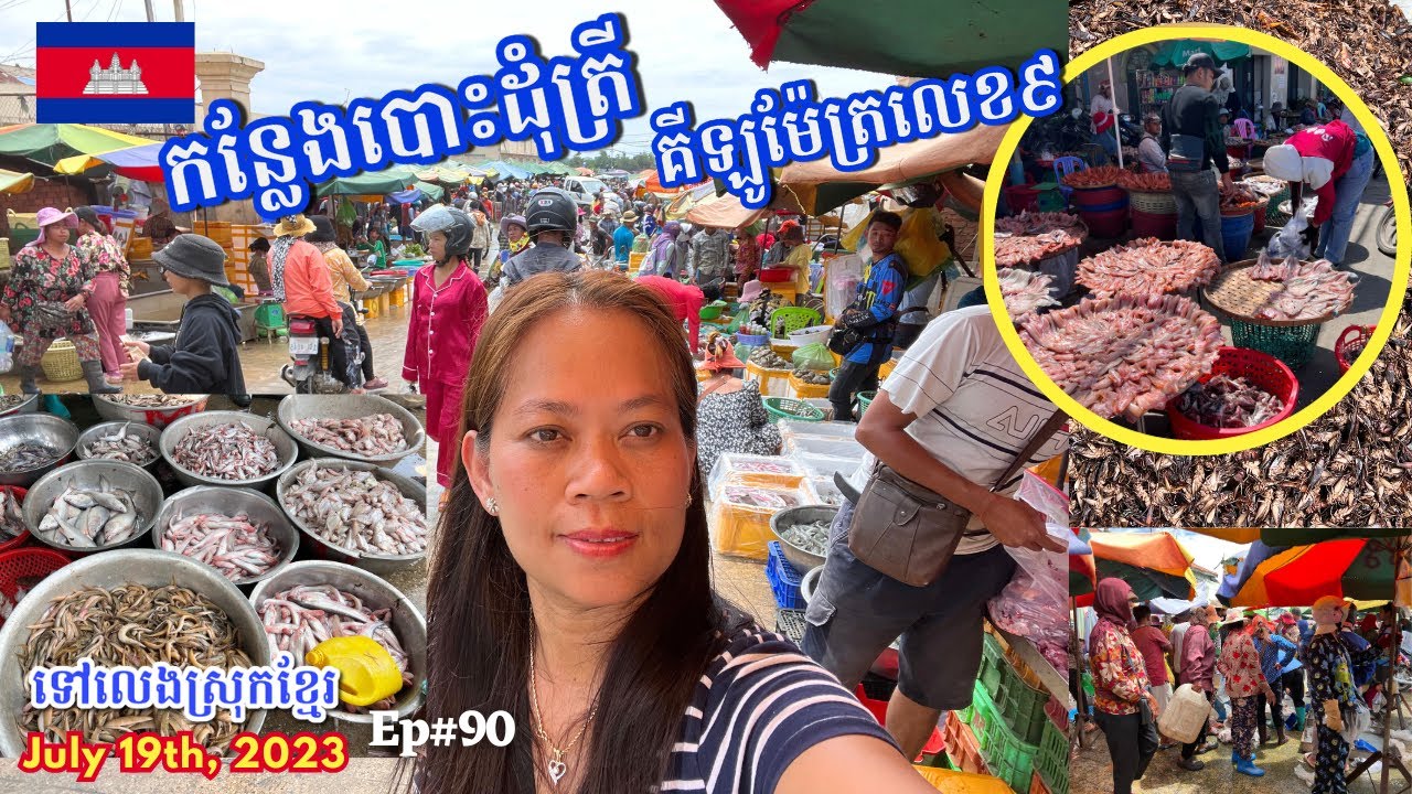 Cambodia Trip 🇰🇭2023🇰🇭 Ep# 90|| ទិដ្ឋភាពមិនដែលឃើញនៅផ្សារគីឡូម៉ែត្រលេខ៩-Psar Kilometer #9 Adventures