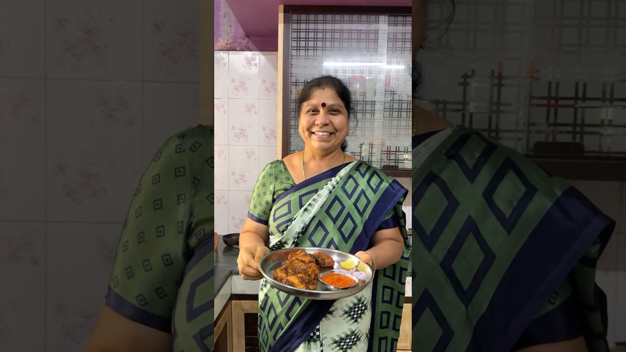 Katla Meen Fry #shortvideo #fish #katlafishfry #food #cooking #lunchbox #recipe #radhukitchen #tamil