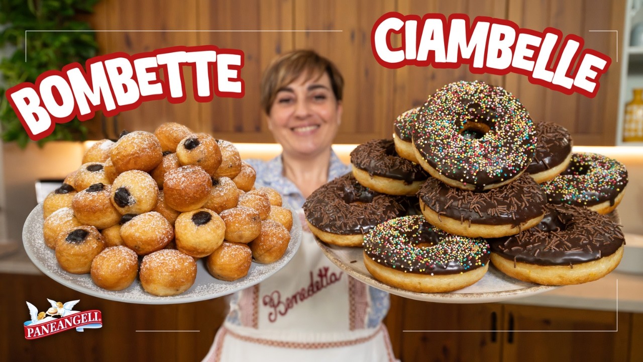 CIAMBELLE E BOMBETTE DI CARNEVALE Ricetta Facile - Fatto in Casa da Benedetta