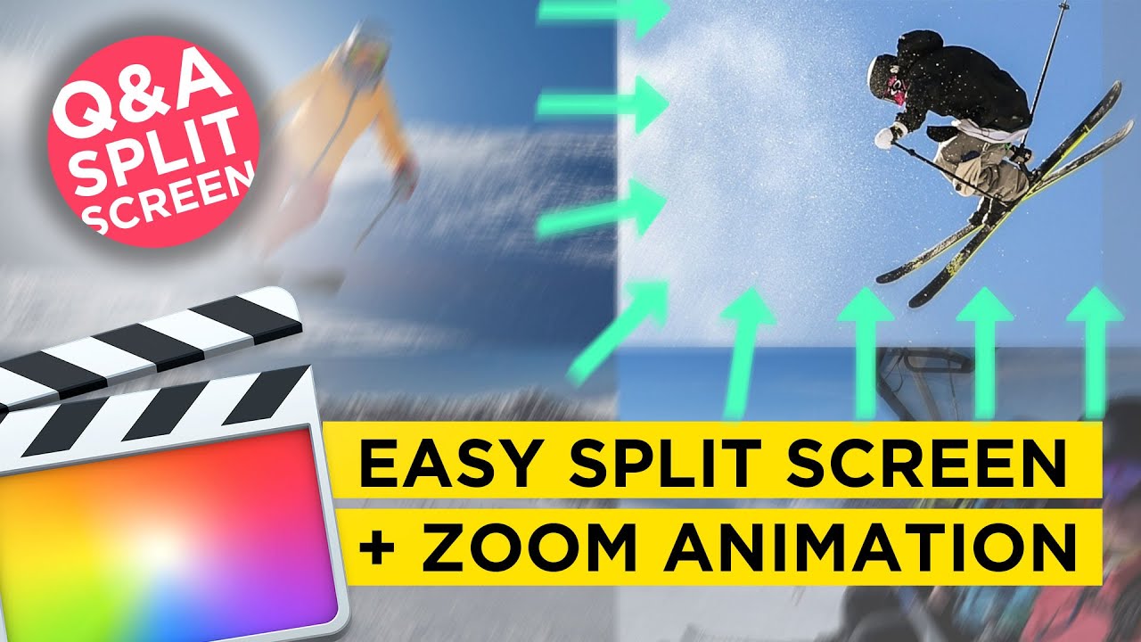 SPLIT SCREEN & ZOOM in Final Cut Pro X [Q&A - ANIMATION TIP]