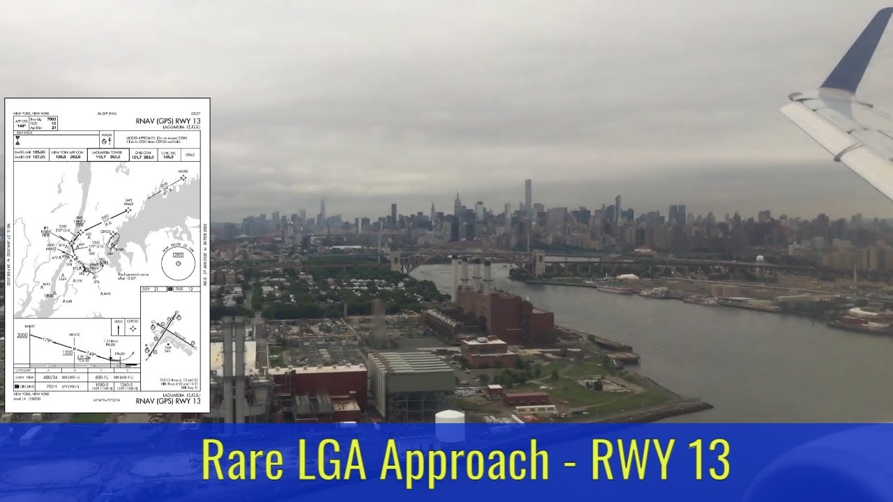 New York Landing - RARE Approach into LaGuardia LGA - RWY 13