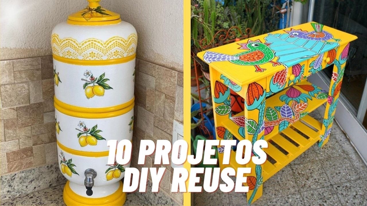 10 Truques Geniais de Reciclagem – Artesanato e Restauração de Móveis DIY!