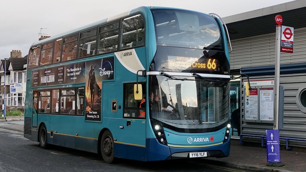 Arriva Bus Route 66 - Waltham Cross - Loughton - Debden Circular - Subtitles