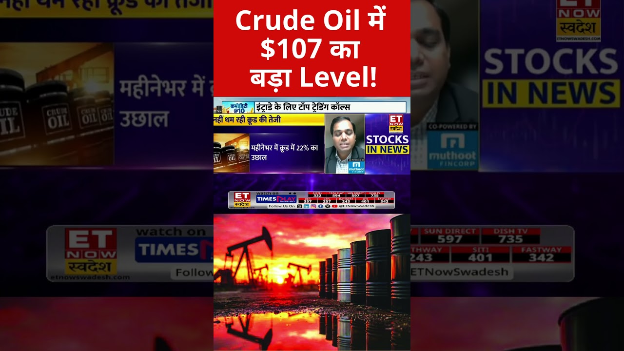 Crude Oil में $107 का बड़ा Level!#crudeoil #crudeoilprice #brentcrude #oilprices #trading #investing