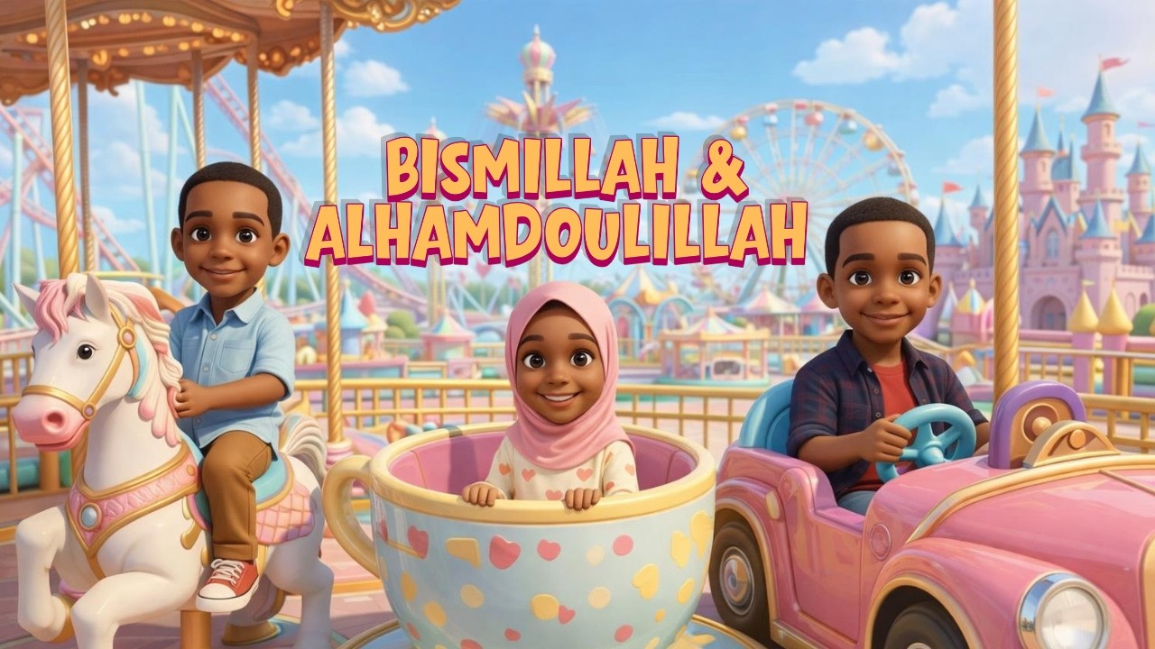 ✨ Bismillah & Alhamdulillah | Fun for kids at the Theme Park ✨ #nasheed #MuslimKids