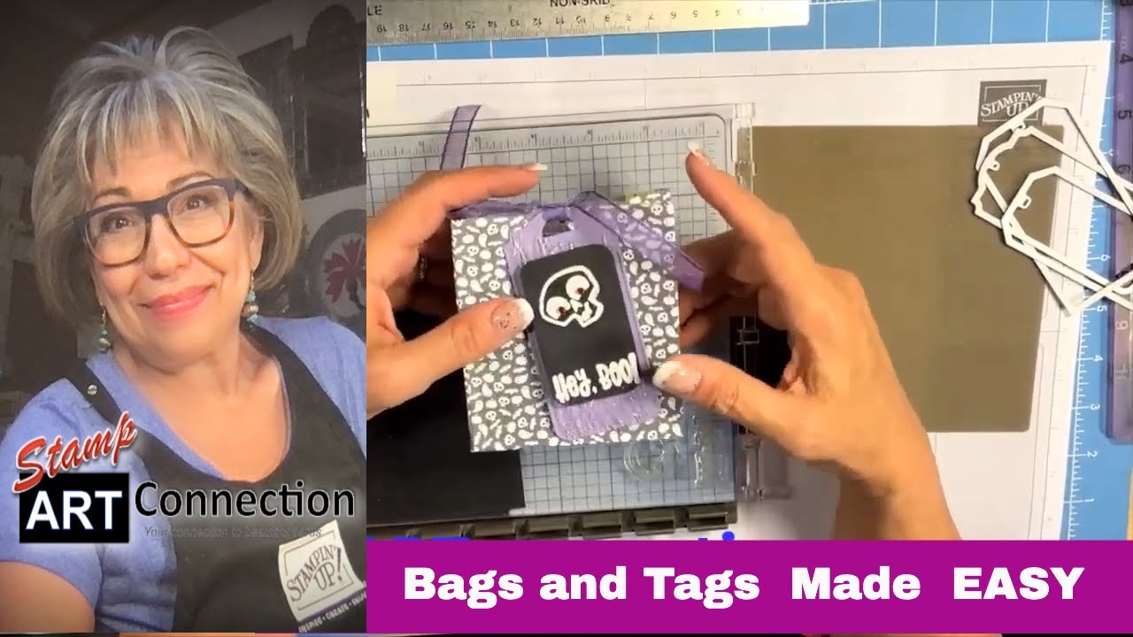 How to use the Cutest Halloween Stamp Set to create  Bags and Tags