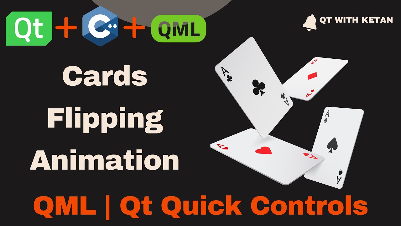 Qt QML Card Flipping Animation | Advance Qt QML Animation | Qt QML Tutorial