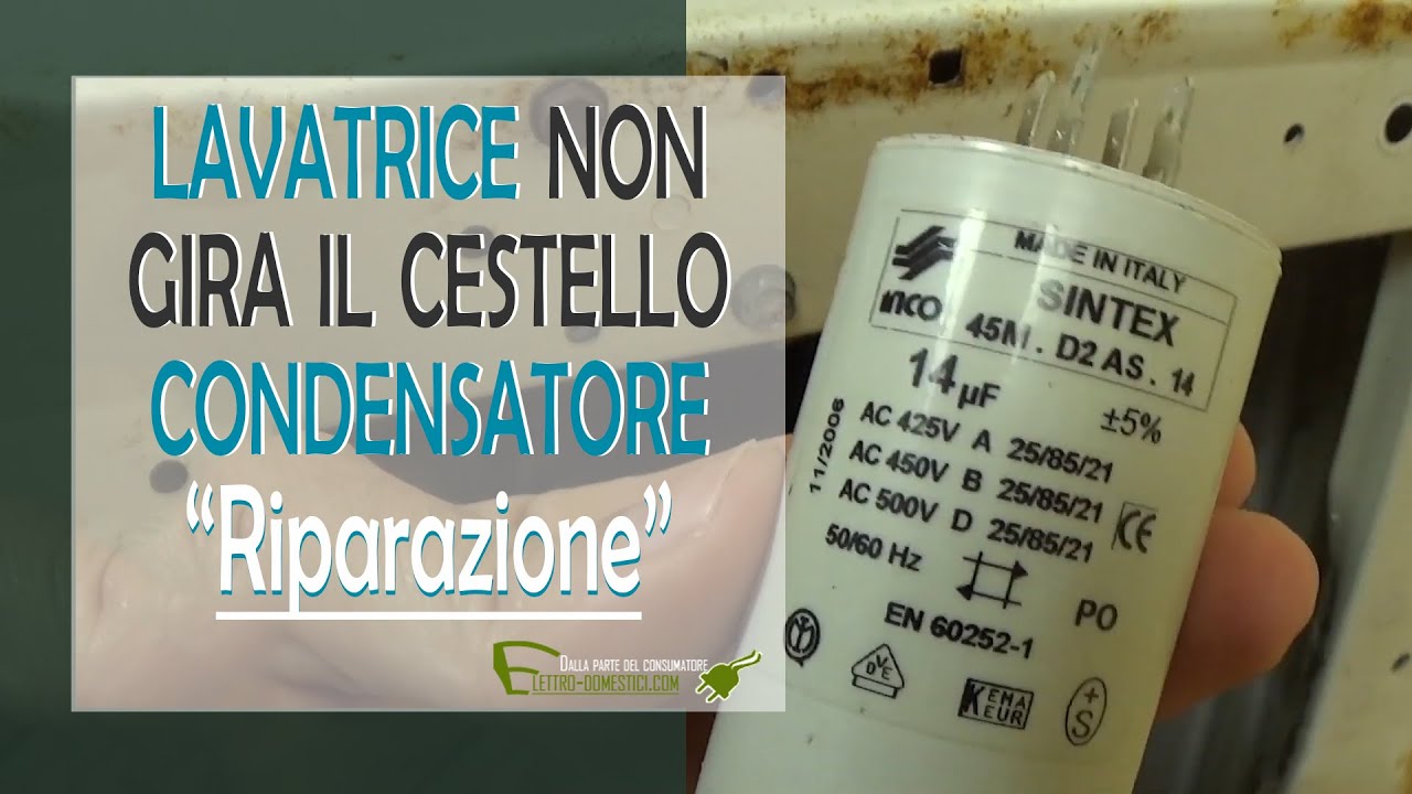 Dopo il caricamento dell'acqua il cestello della lavatrice non gira