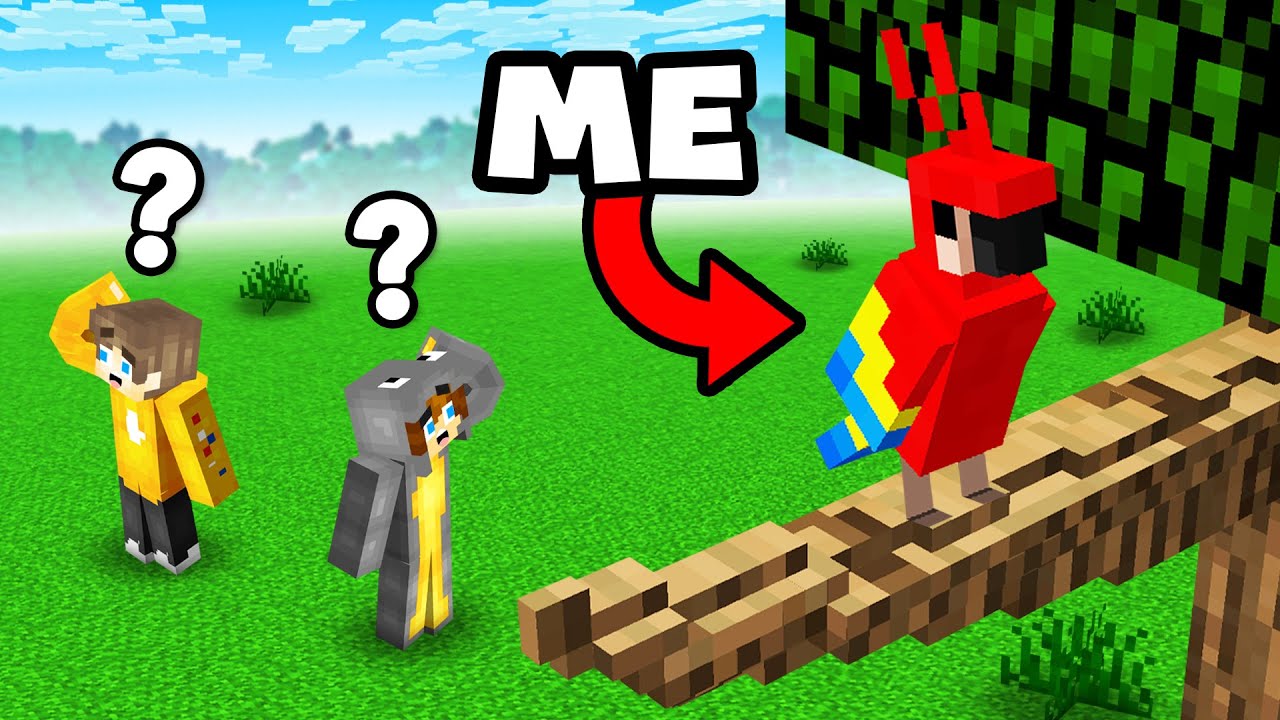 Playing Hide and Seek as Mobs in Minecraft!