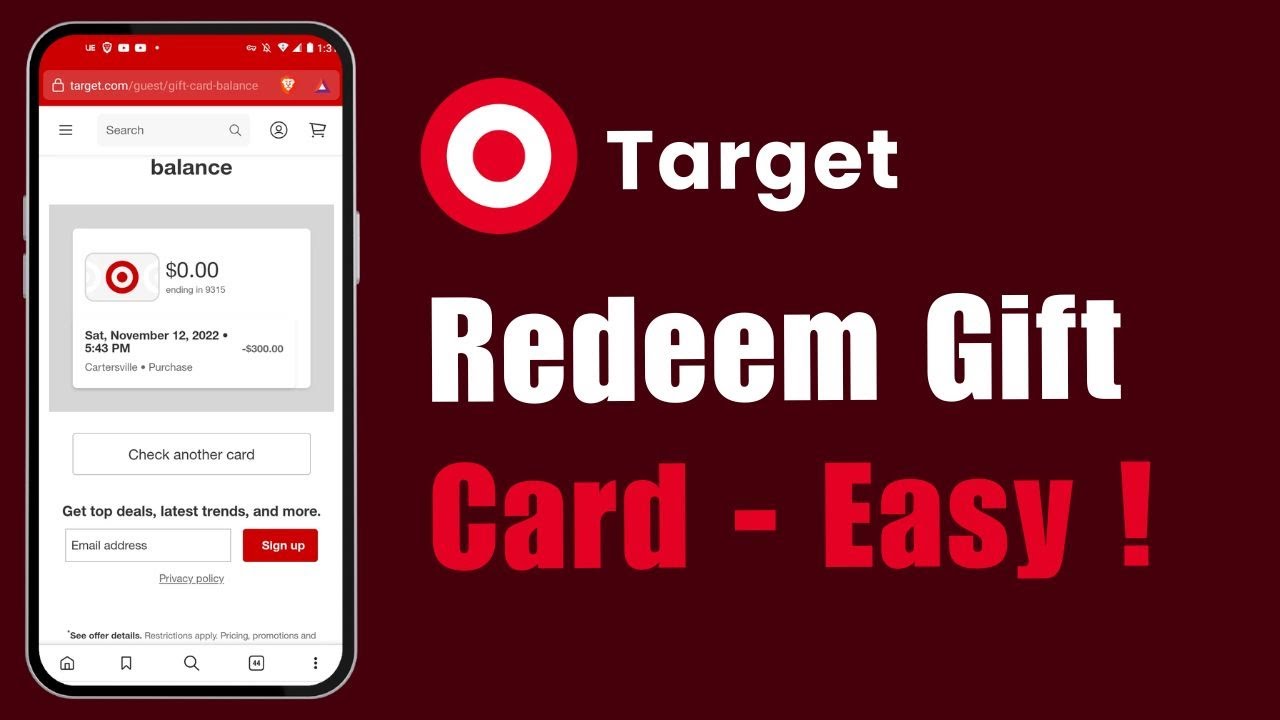 How to Redeem Target Gift Card Online ! (2024)