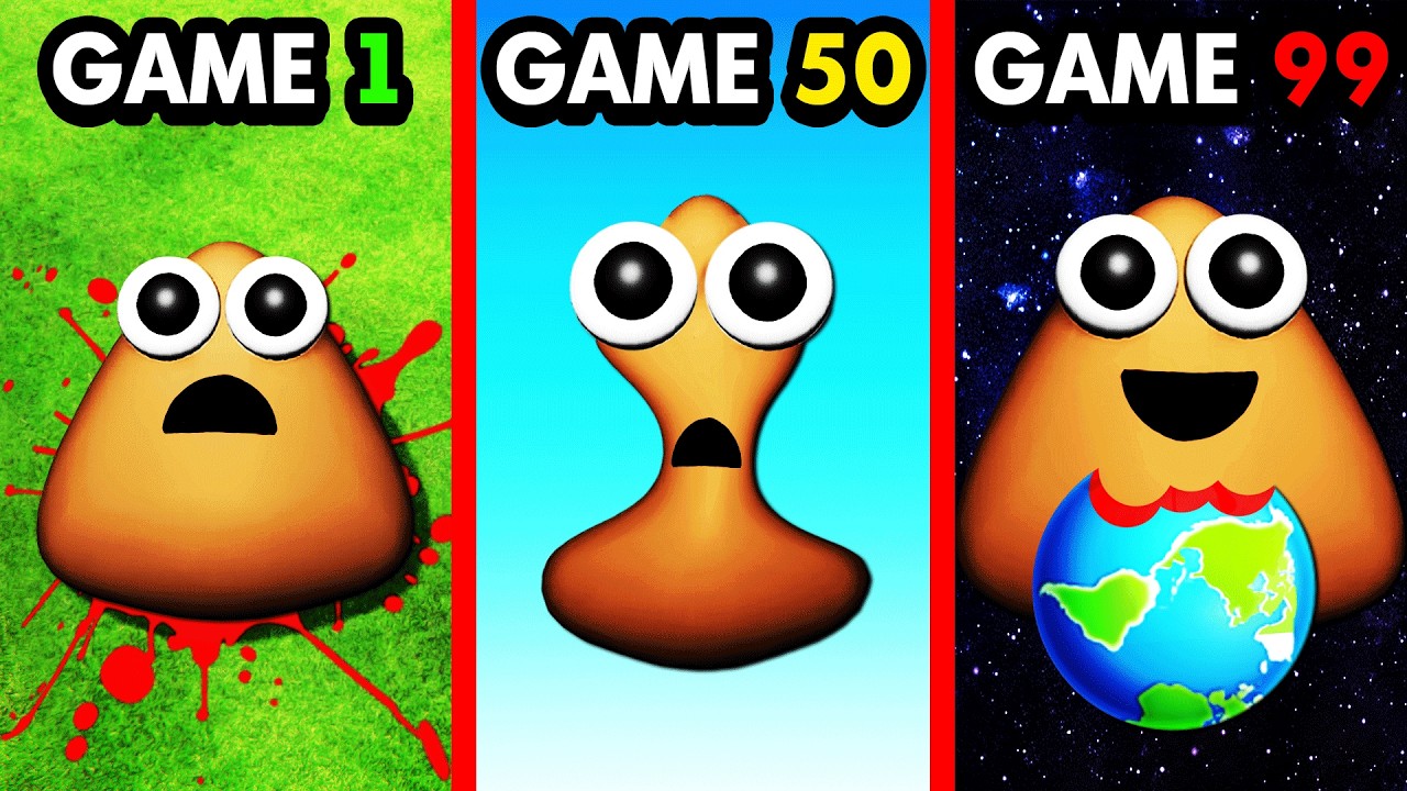 Playing EVERY POU GAME (Movie)
