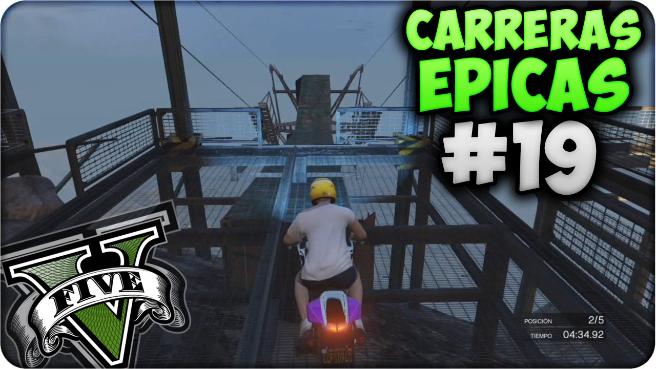GTA V Online - Saltos Gigantes, Tramposos y Picados!! - Carreras Épicas #19 - Funny Moments GTA 5