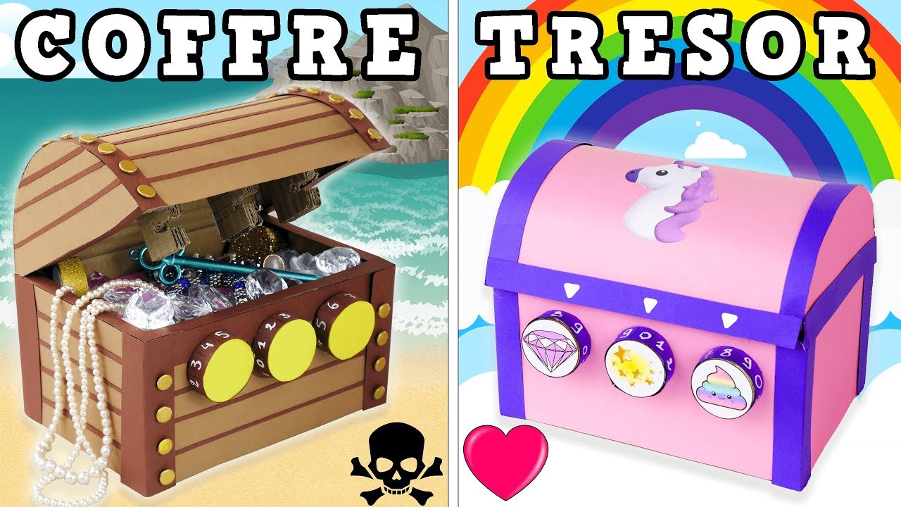 COFFRE TRESOR CODE SECRET LICORNE PIRATE